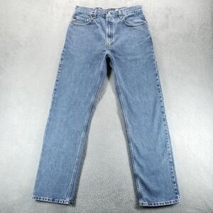 VTG Levis 505 Jeans Mens 34x34 Blue Regular Straight Medium Wash Y2K‎
